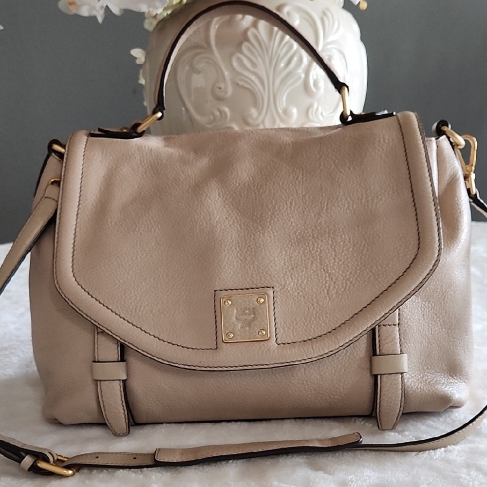 Elegant Beige MCM Handbag